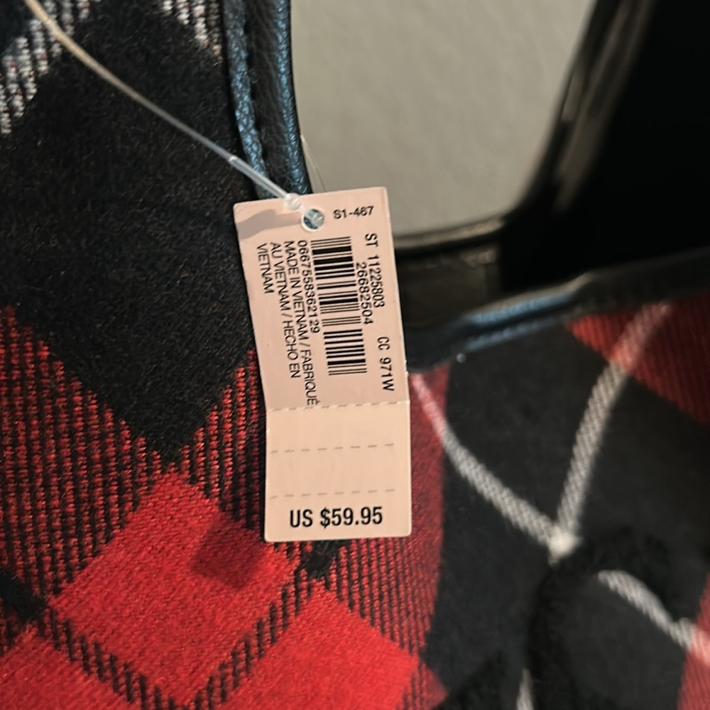 Victorias Secret Plaid Tote Bag NWT - Picture 5 of 9